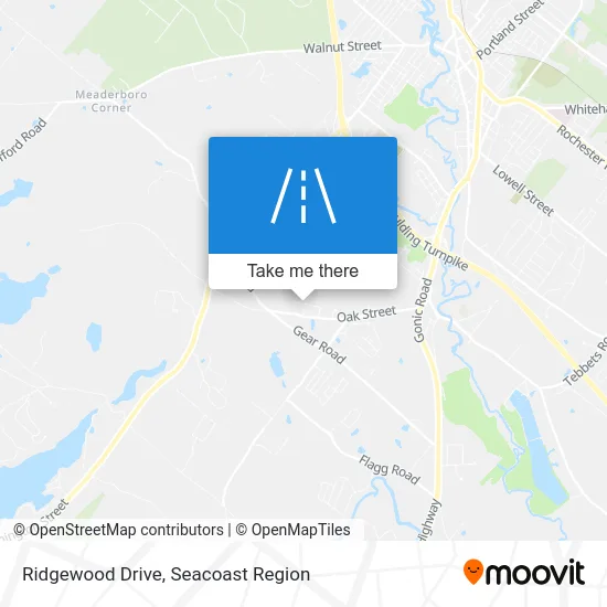Ridgewood Drive map