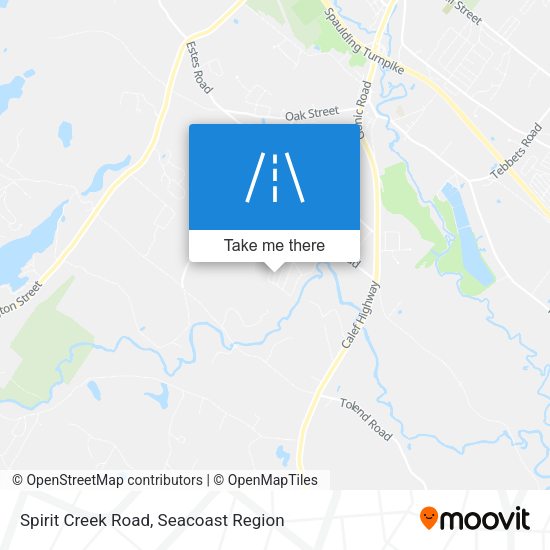 Spirit Creek Road map