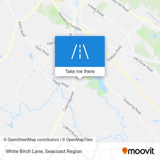 White Birch Lane map