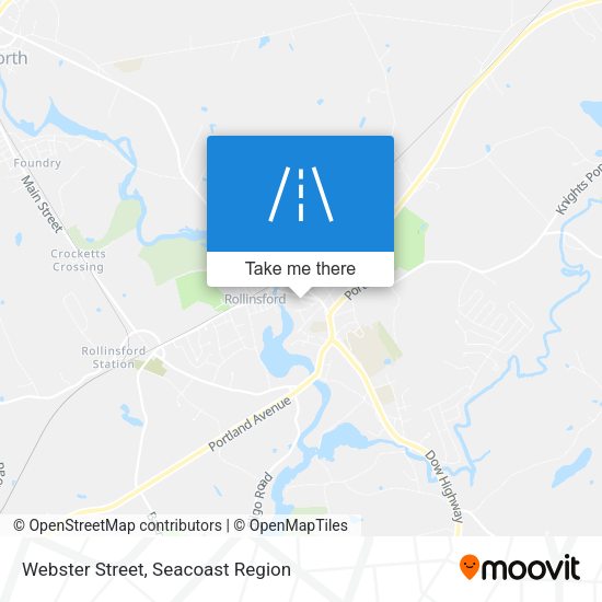 Webster Street map