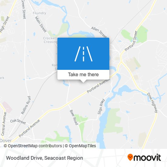 Woodland Drive map