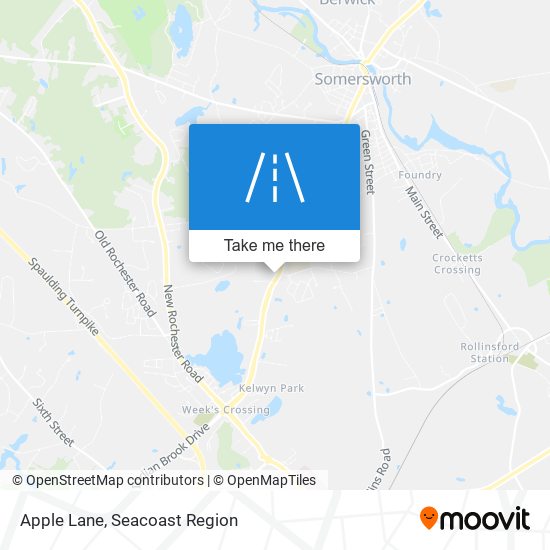 Apple Lane map
