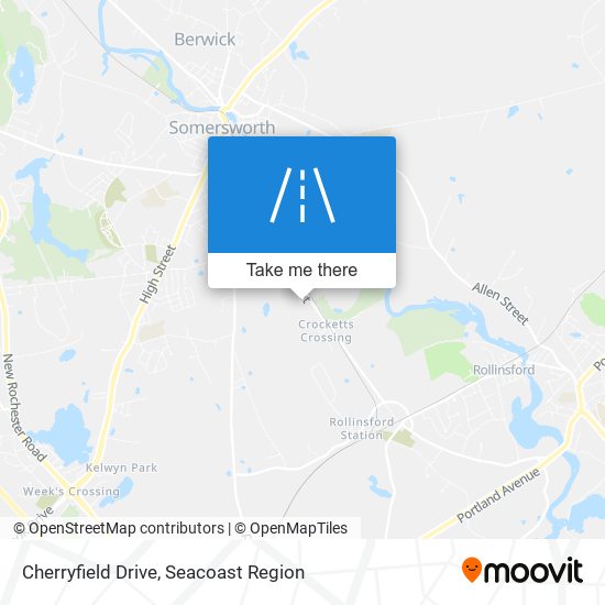 Cherryfield Drive map