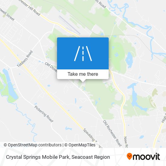 Crystal Springs Mobile Park map