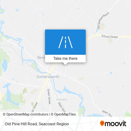 Old Pine Hill Road map