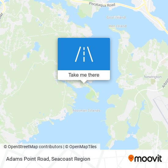Adams Point Road map