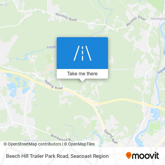 Beech Hill Trailer Park Road map