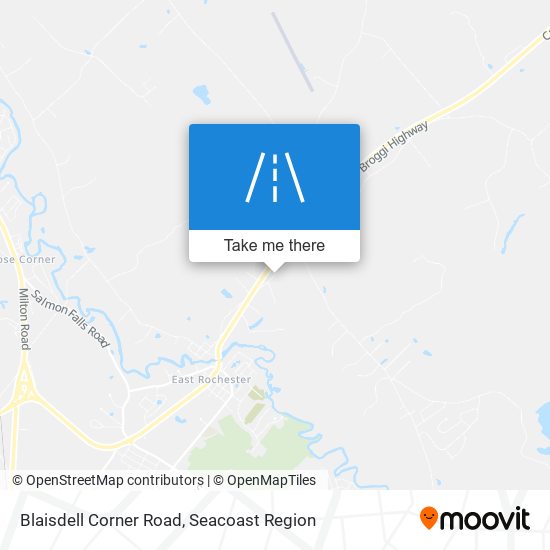 Blaisdell Corner Road map