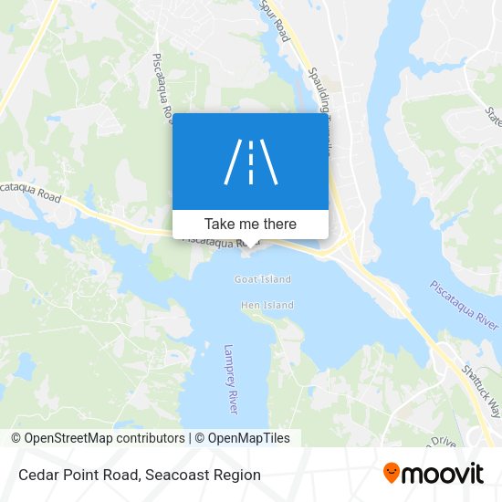 Mapa de Cedar Point Road