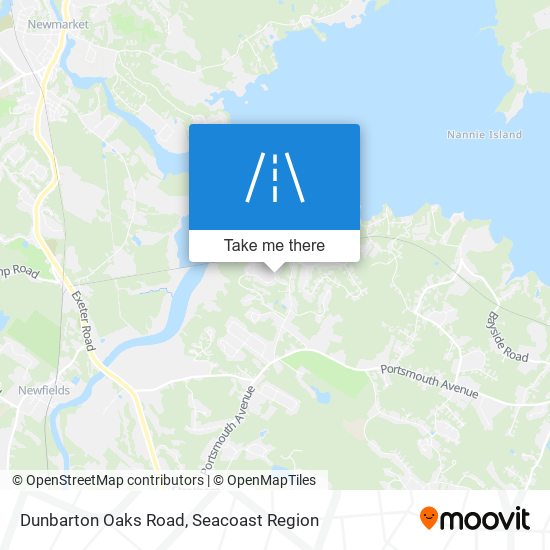 Dunbarton Oaks Road map