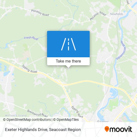 Exeter Highlands Drive map
