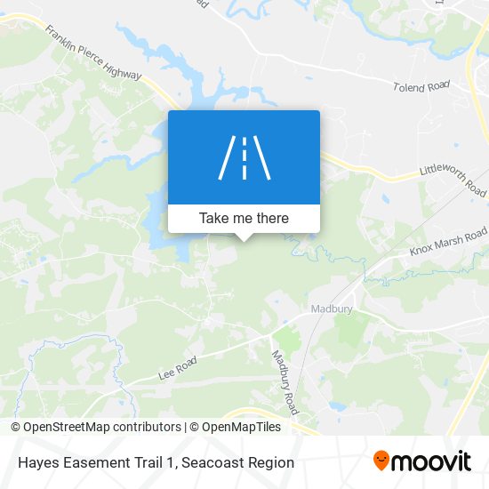 Mapa de Hayes Easement Trail 1