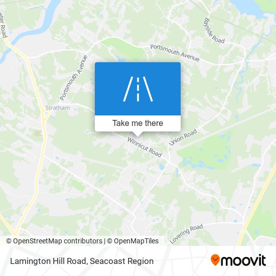 Lamington Hill Road map