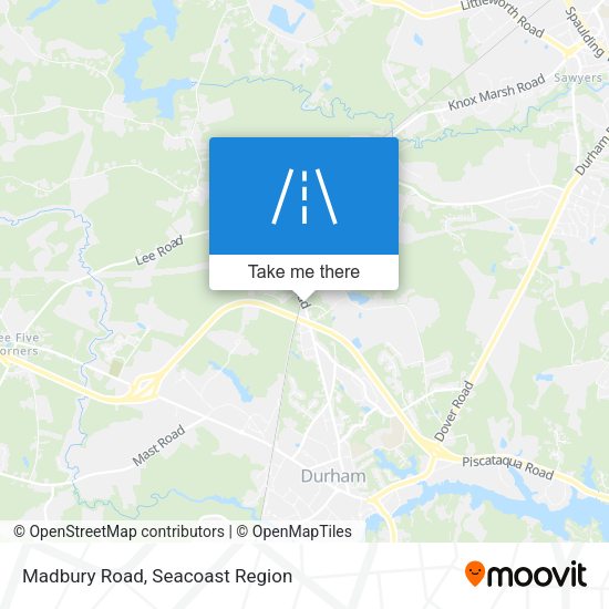 Madbury Road map