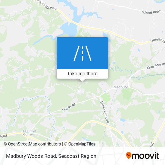 Madbury Woods Road map
