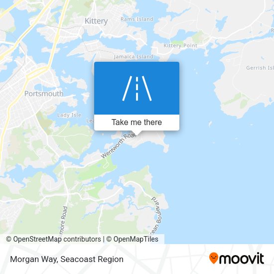 Morgan Way map