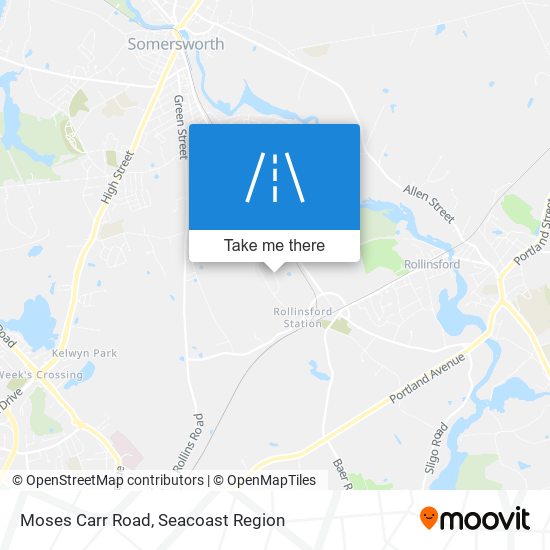 Moses Carr Road map