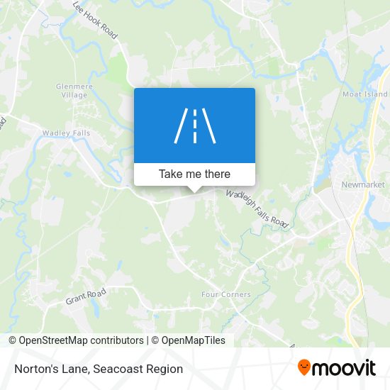 Norton's Lane map
