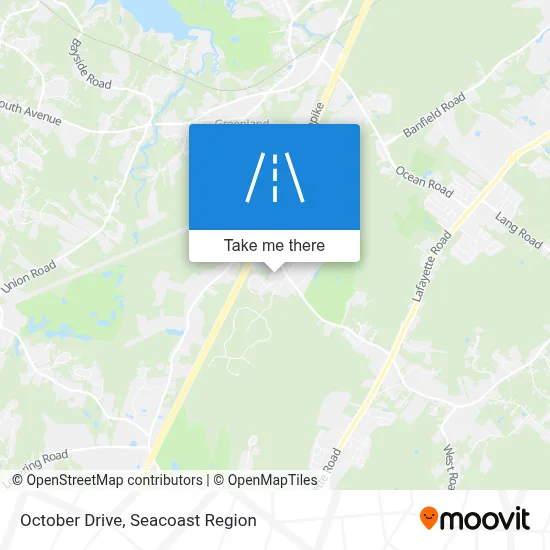 October Drive map