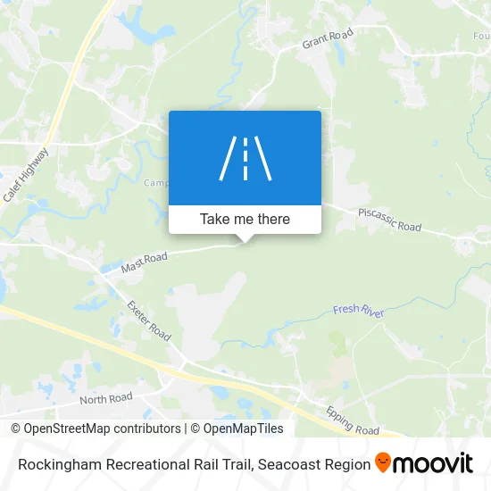 Rockingham Recreational Rail Trail map