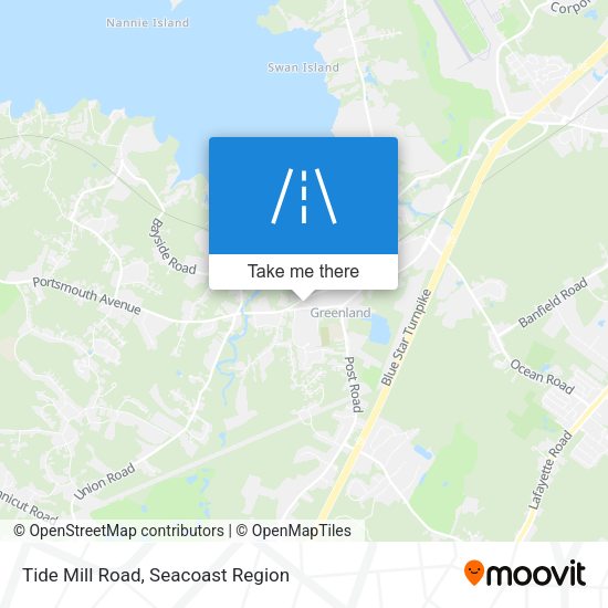 Tide Mill Road map