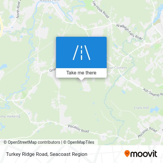 Turkey Ridge Road map