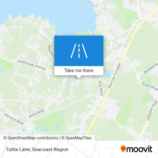 Tuttle Lane map
