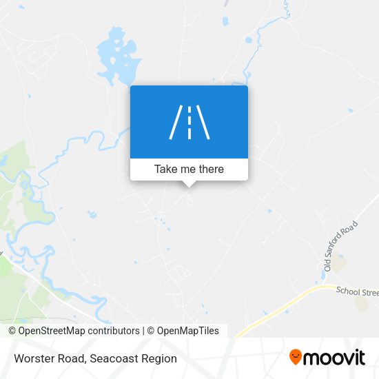 Worster Road map