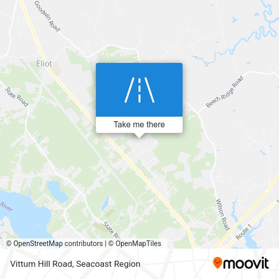 Vittum Hill Road map