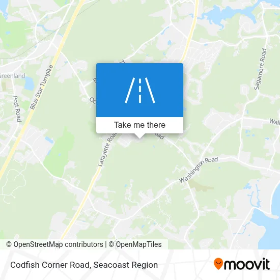 Codfish Corner Road map