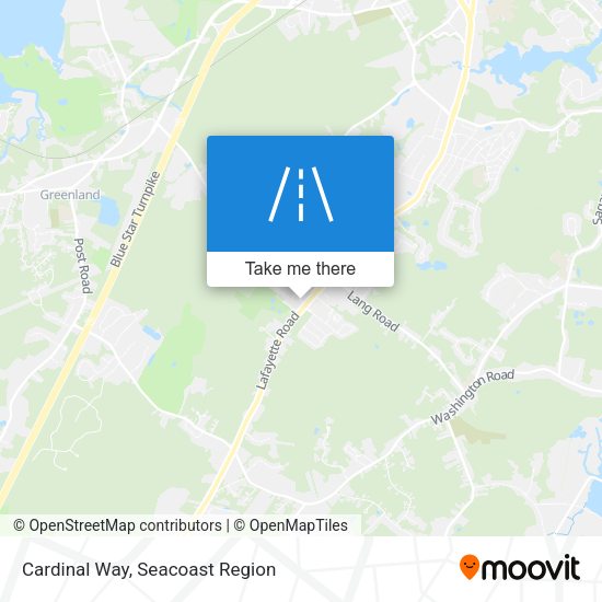 Cardinal Way map