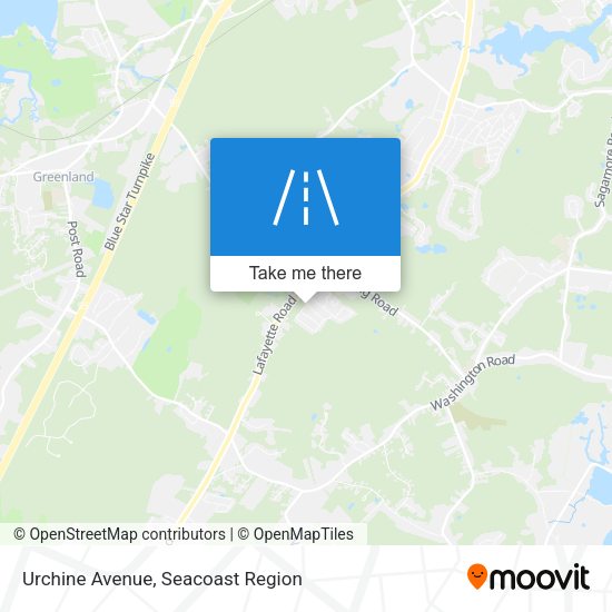 Urchine Avenue map