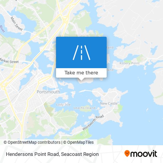 Hendersons Point Road map