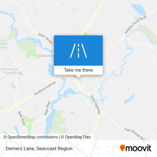 Demers Lane map