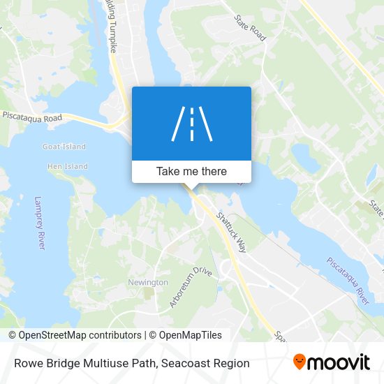 Rowe Bridge Multiuse Path map