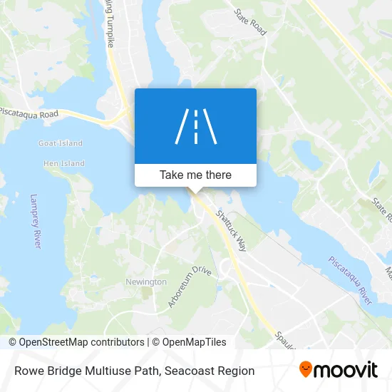 Rowe Bridge Multiuse Path map