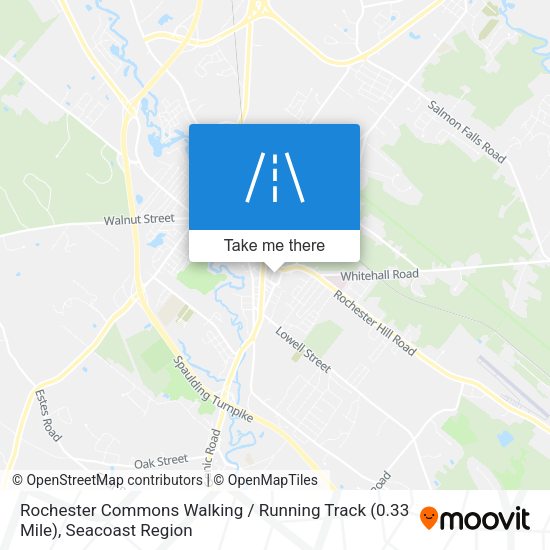 Rochester Commons Walking / Running Track (0.33 Mile) map