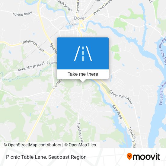 Picnic Table Lane map