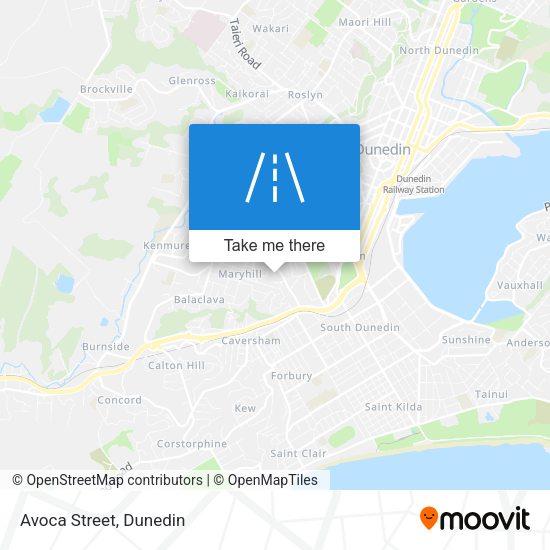 Avoca Street map