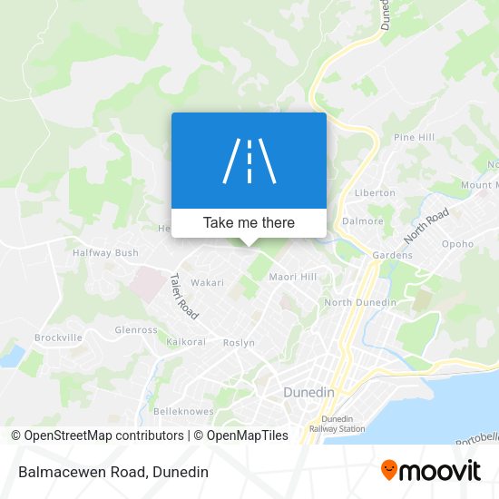 Balmacewen Road map
