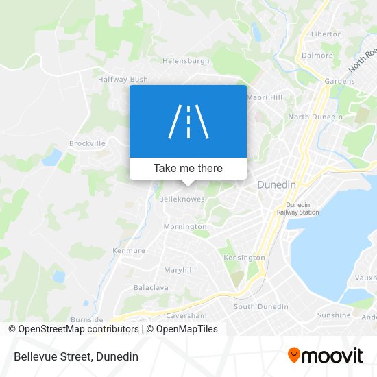 Bellevue Street map