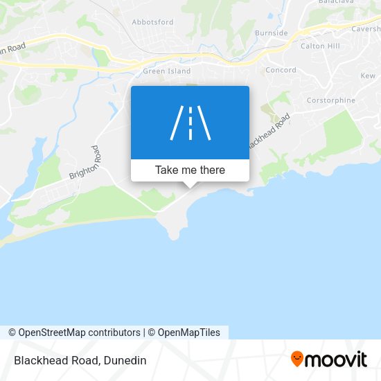 Blackhead Road map