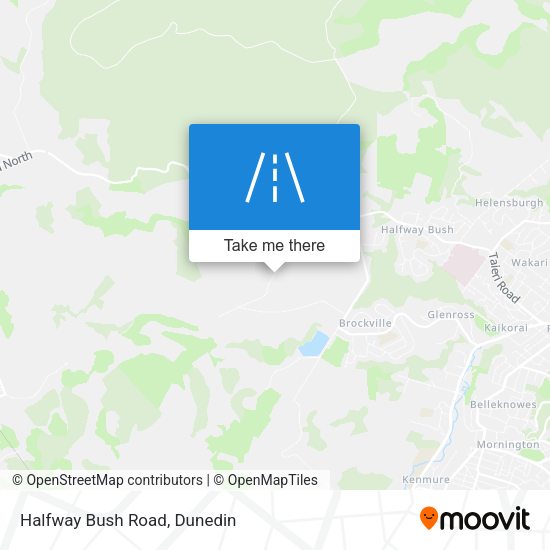 Halfway Bush Road map