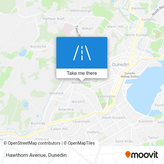 Hawthorn Avenue map