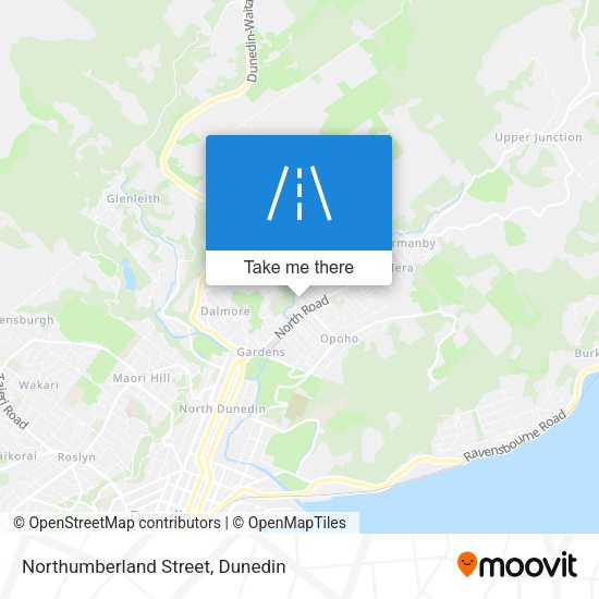 Northumberland Street map