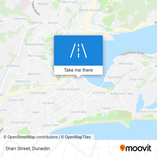 Orari Street map