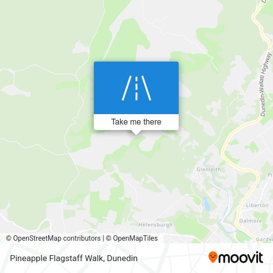 Pineapple Flagstaff Walk map