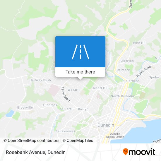 Rosebank Avenue map