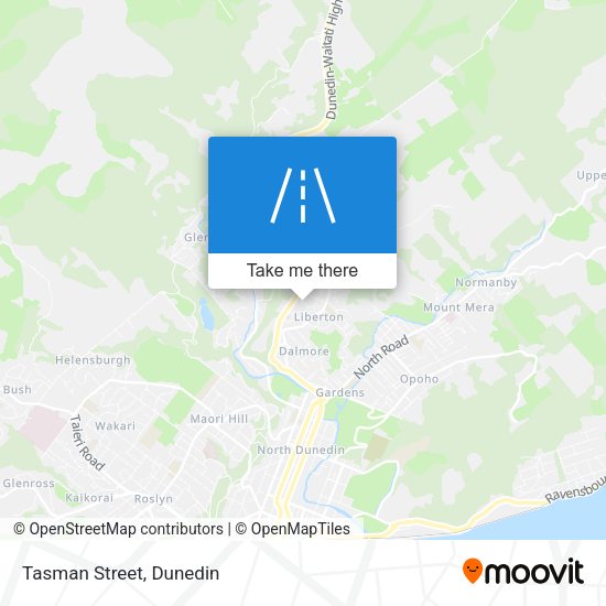 Tasman Street map