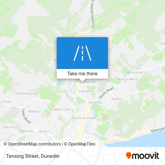 Tensing Street map
